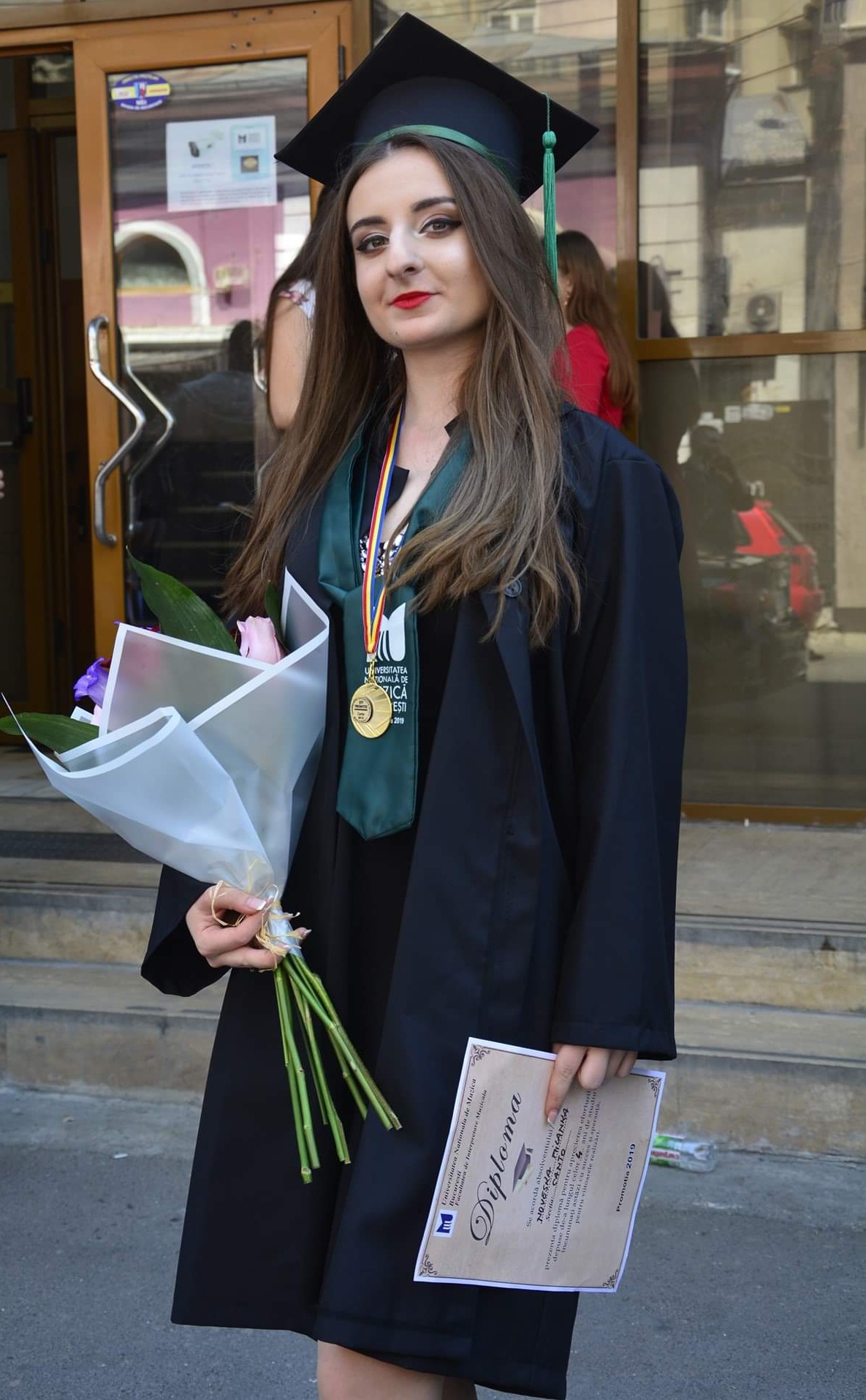 Milanka Noveska's Bachelor graduation. She received Medal of Honor by the university as Top student of the generation